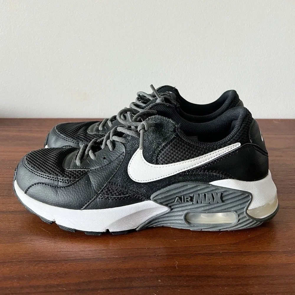 Nike Air Max Excee Sneakers CD5432-003 Black/White Women's Size 9